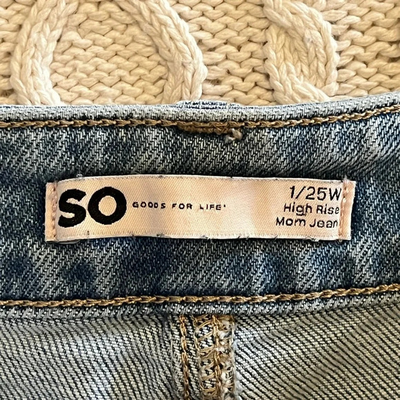 SO Brand (Kohls) High Rise Mom Jeans size 1 or 25W - Picture 16 of 16